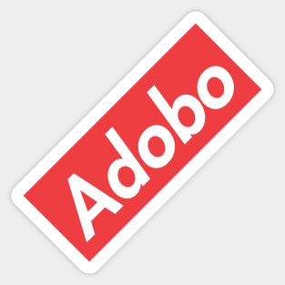 Filipino Chicken Adobo - Box Logo Sticker